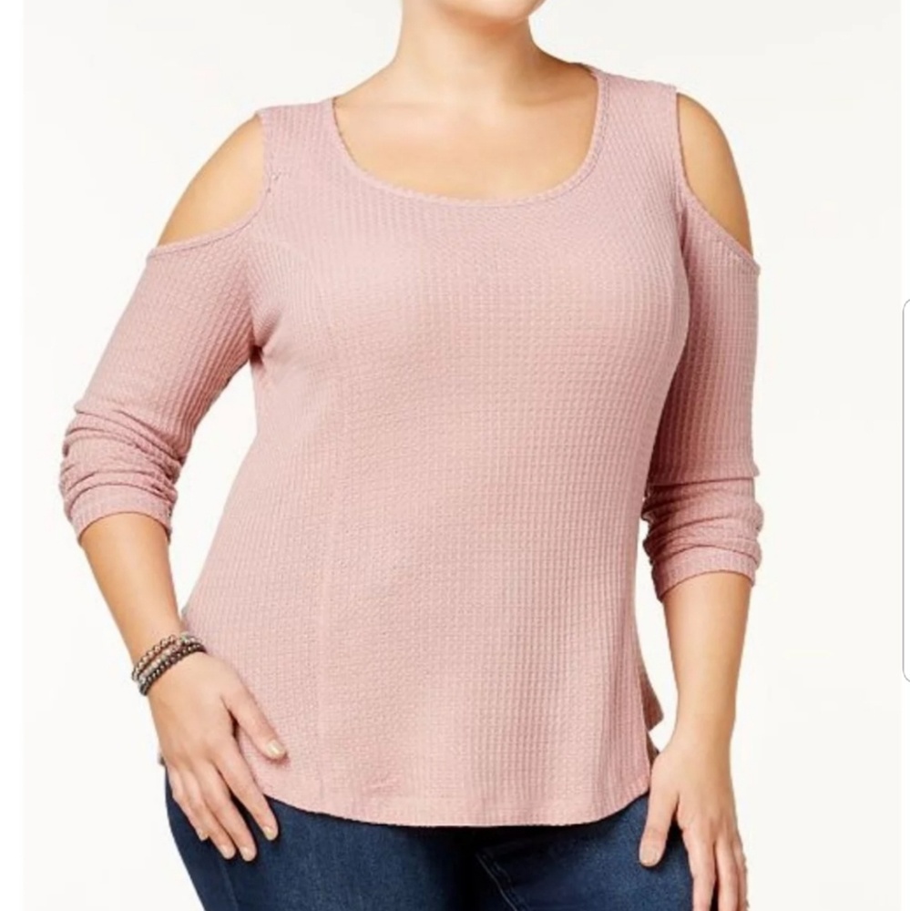 Trendy Cold-Shoulder Top